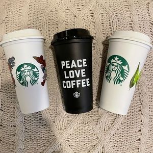 Starbucks reusable plastic cup bundle!